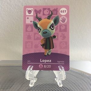 Animal Crossing Amiibo Card - Lopez